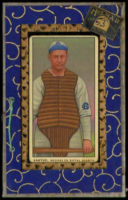 Picture, Helmar Brewing, T206-Helmar Card # 53, Louis SANTOP (HOF), With gear, Brooklyn Royal Giants